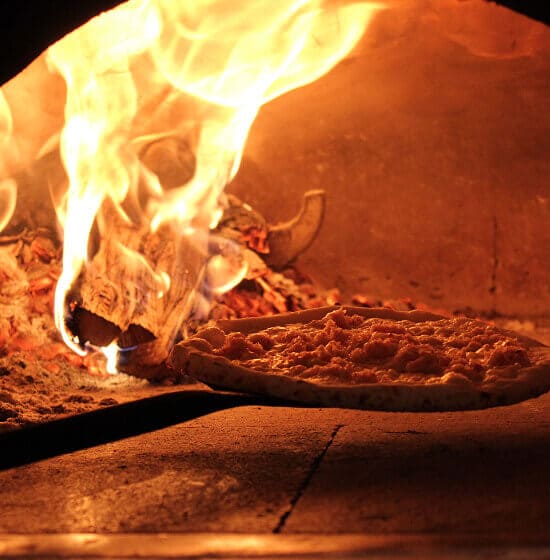 薪窯ピザのこだわり